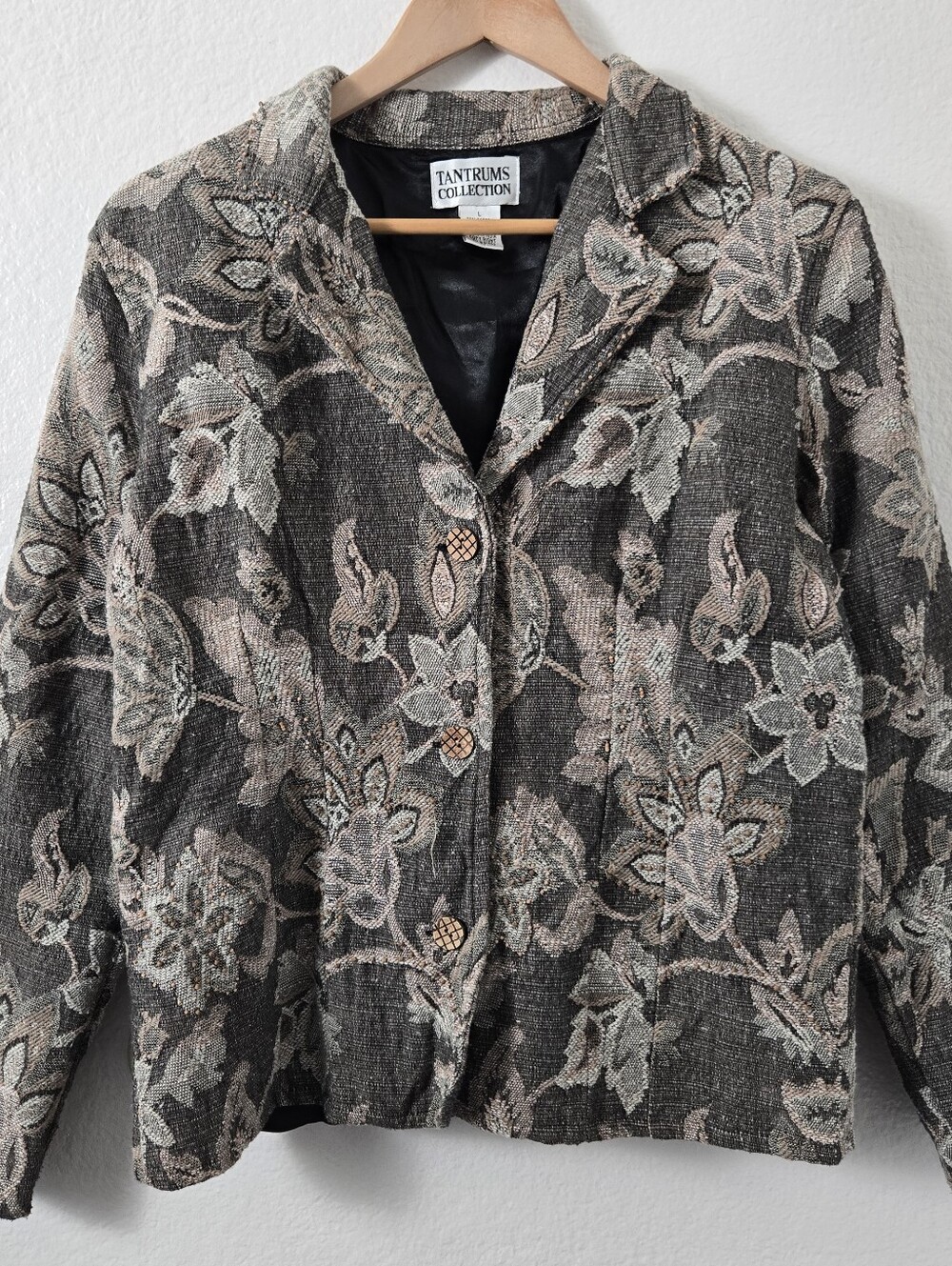 Vintage Tantrums Collection Floral Tapestry Blazer Jacket